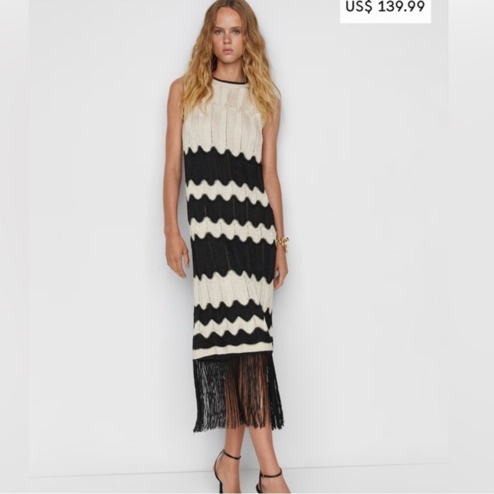 NWT Mango Fringe Dress